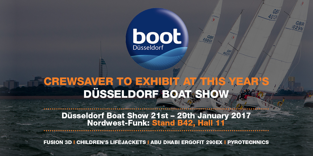Crewsaver to exhibit at 2017 Düsseldorf Boat Show